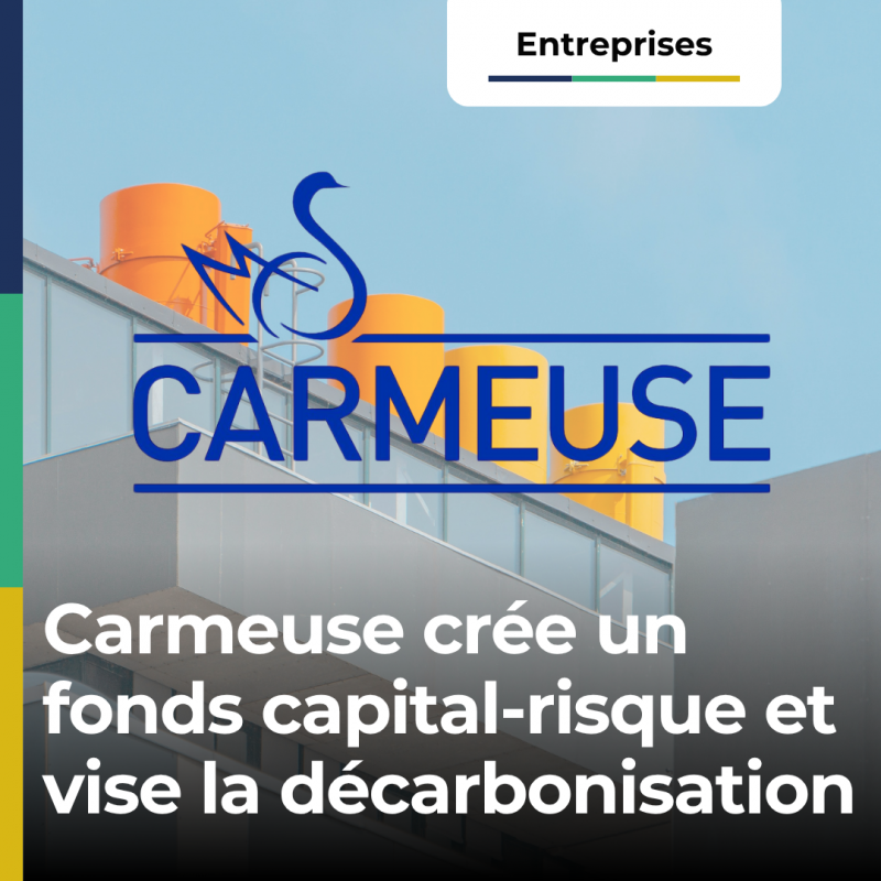 Carmeuse crée un fonds capital-risque et vise la décarbonisation